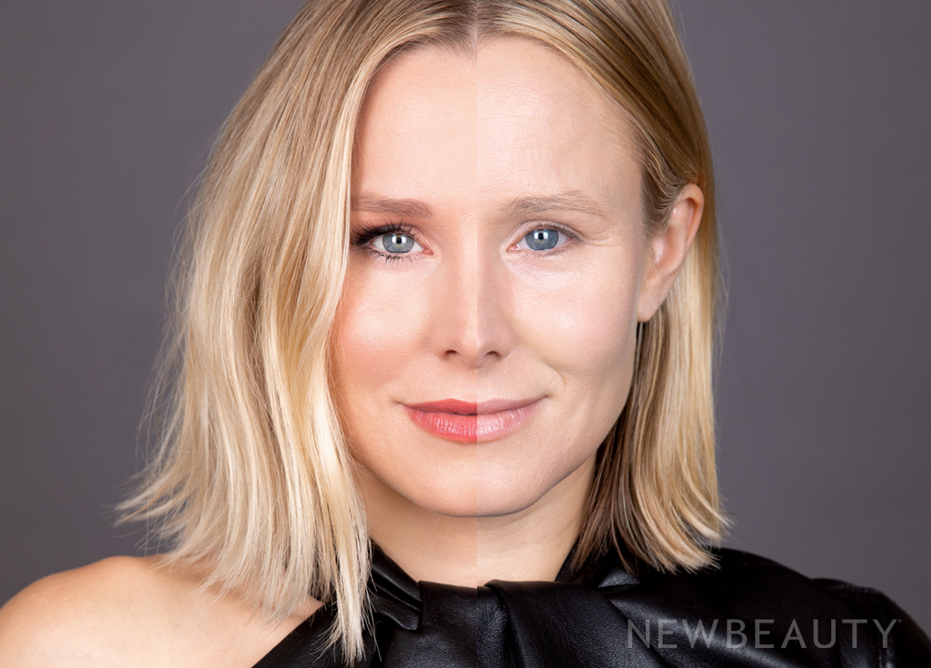 From Bare-Faced to Full-On Glam: An Inside Look at Kristen Bell’s Glowing-Skin Split Cover Shot featured image