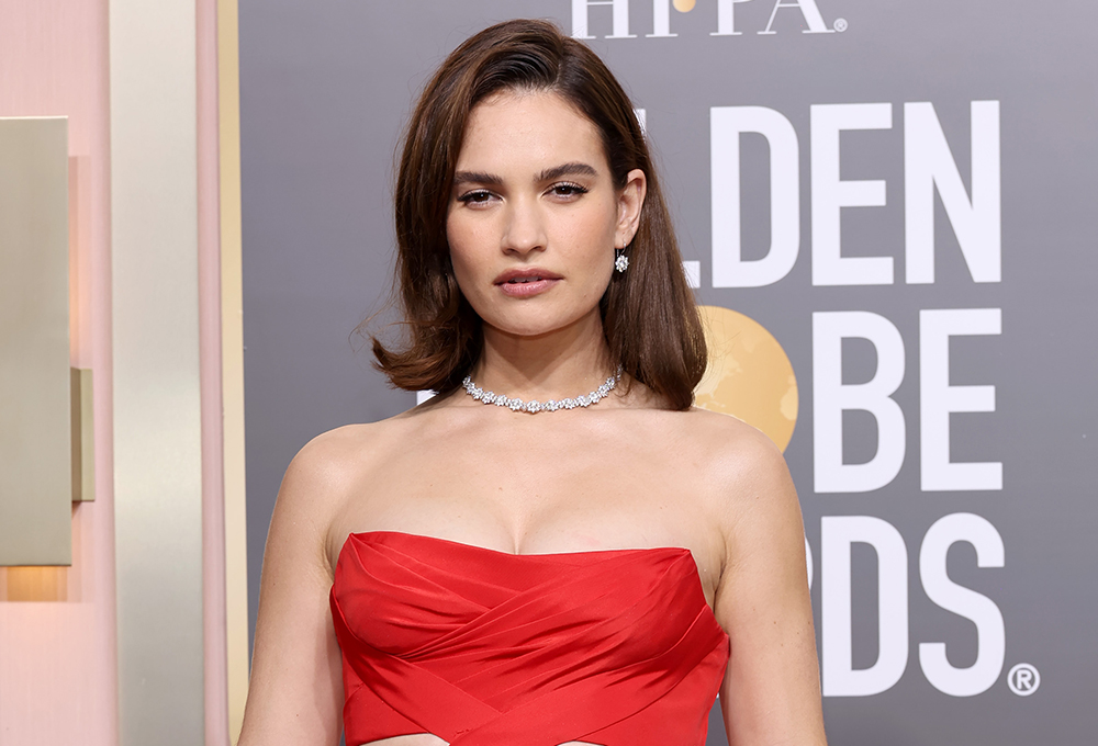 The Secret to Lily James' Old Hollywood Glamour Hair - NewBeauty