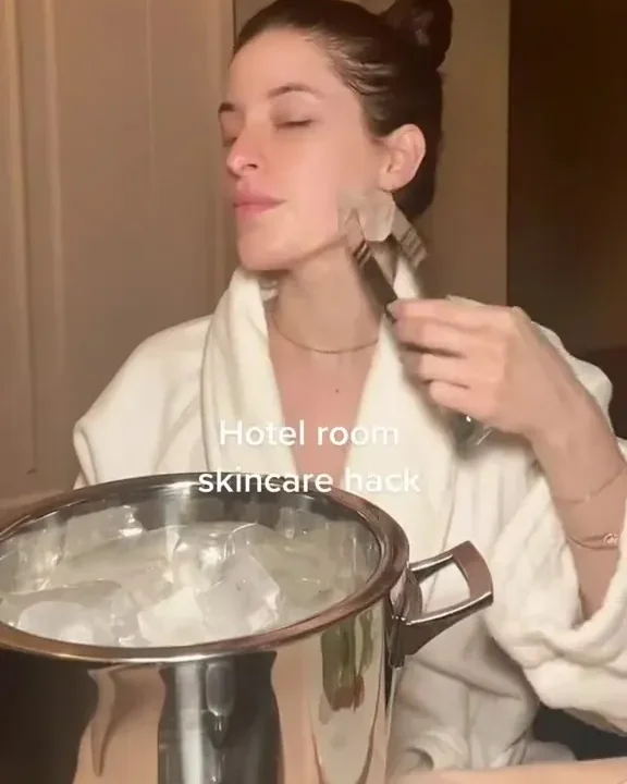 ice machine skincare hack