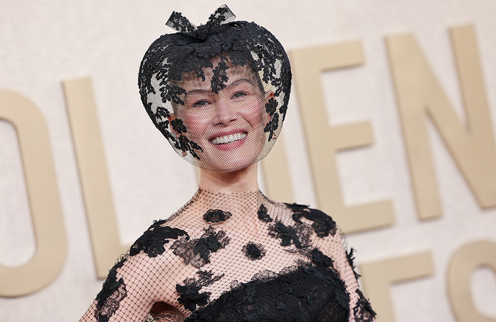 The Reason Why Rosamund Pike Wore a ‘Protective Veil’ to the Golden Globes featured image