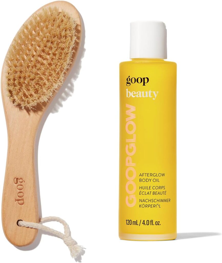  goop Beauty Dry Brush & Body Oil Bundle 
