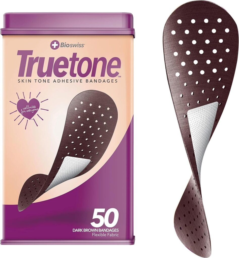 BioSwiss Truetone Dark Brown Skin Tone Bandages