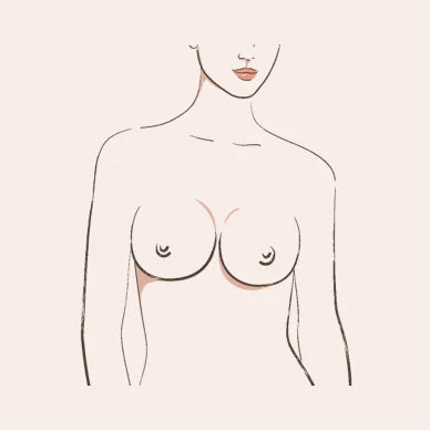 round breasts